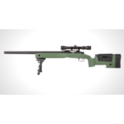 COLOMBISPORTS - REPLIQUE LONGUE 6MM SA-S02 CORE SNIPER LUNETTE ET BIPIED OD
