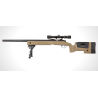 COLOMBISPORTS - REPLIQUE LONGUE 6MM SA-S02 CORE SNIPER LUNETTE ET BIPIED TAN