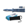 Couteau papillon bleu "Collection Rainblue" - Bazooka-shop